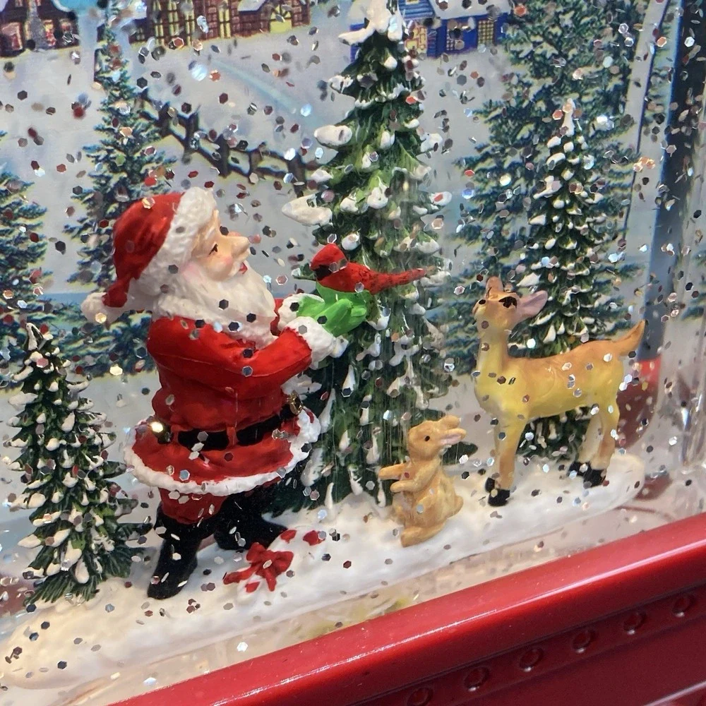 Santa Deer Dome Glitter Lantern  / Snow Globe 9